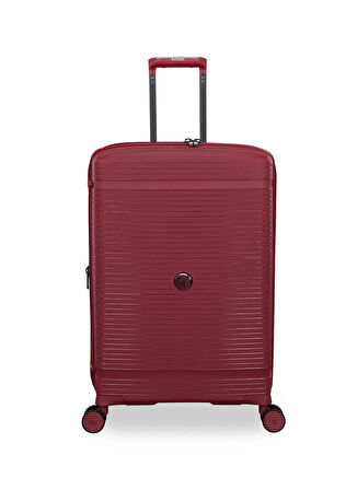 İtluggage Bordo Çekçekli Sert Valiz Unanimous Orta