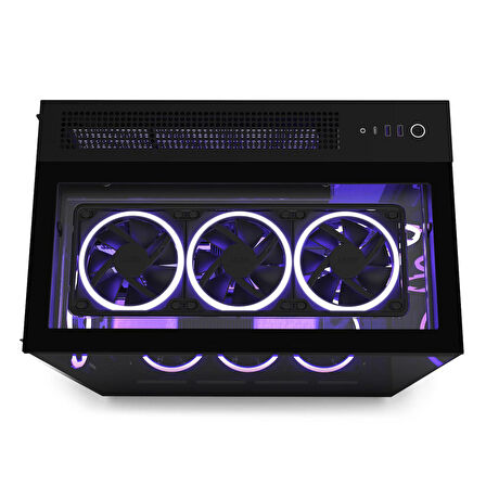 NZXT H Series H9 Elite Edition CM-H91EB-01 Temperli Cam Siyah Mid Tower Gaming (Oyuncu) Kasa