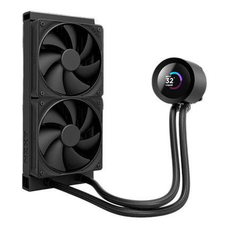 NZXT 240mm Kraken Plus Intel/AMD CPU Sıvı Soğutucu, 1.54" LCD Ekranlı, Siyah-OUTLET