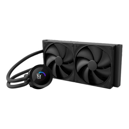 NZXT 240mm Kraken Plus Intel/AMD CPU Sıvı Soğutucu, 1.54" LCD Ekranlı, Siyah-OUTLET