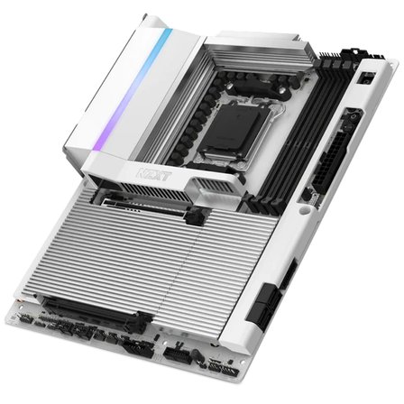 NZXT N9 X870E 8000MHz(OC) DDR5 Soket WIFI7 AM5 M.2 HDMI RGB Beyaz ATX Anakart