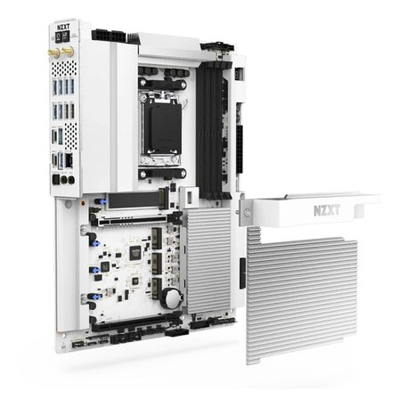 NZXT N9 X870E 8000MHz(OC) DDR5 Soket WIFI7 AM5 M.2 HDMI RGB Beyaz ATX Anakart
