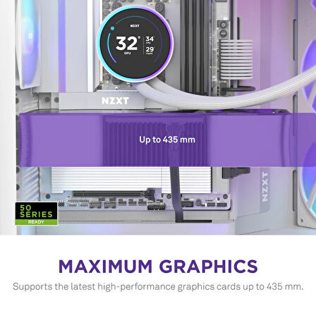 NZXT H Series H9 Flow RGB CM-H92FW-R1 Beyaz ATX Mid Tower Gaming (Oyuncu) Kasa