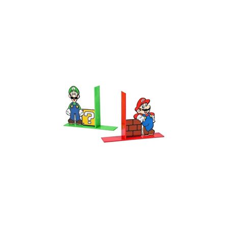 Paladone Super Mario Luigi Bookends ( Mario Luigi Motifli Kitaplık )