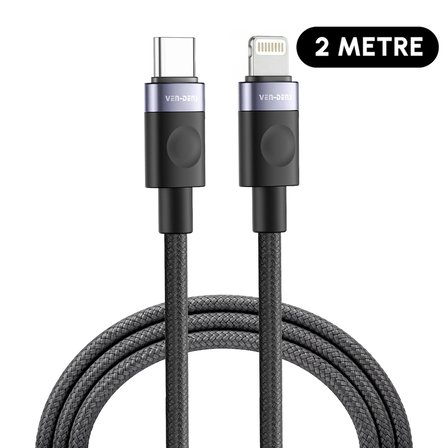 VEN-DENS VD-DCM04 Premium Lightning Hızlı Şarj Kablosu 27W - 1 Metre
