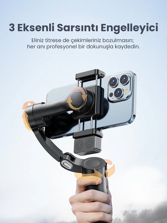 VEN-DENS VD-SS11 Premium Telefon Gimbal ve Akıllı Tripod - Siyah