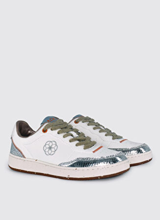 Acbc Beyaz - Gümüş Kadın Sneaker SHACBEWF244