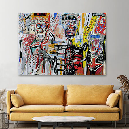 Jean Michel Basquiat'in Untitled Kanvas Tablo-5056