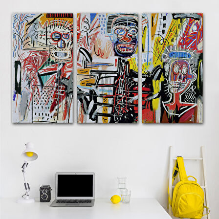 Jean Michel Basquiat'in Untitled Kanvas Tablo-5056