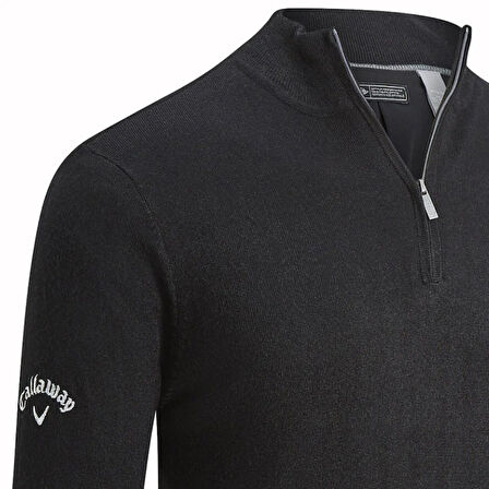 Callaway Mock Wind Stopper Sweater Rüzgar Geçirmez Yarım Fermuarlı Erkek Kazak