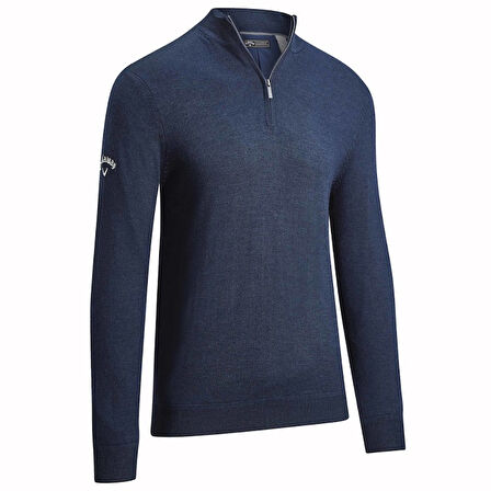 Callaway Mock Wind Stopper Sweater Rüzgar Geçirmez Yarım Fermuarlı Erkek Kazak