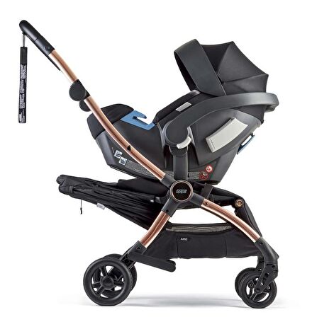 Mamas Papas Airo Bebek Arabası Black Rose Gold