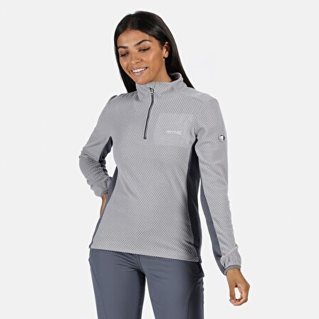 Regatta Highton Half Zip Bayan Polar-GRİ