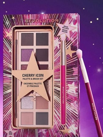 Revolution Cherry Icon Far Paleti ve Fırça Seti