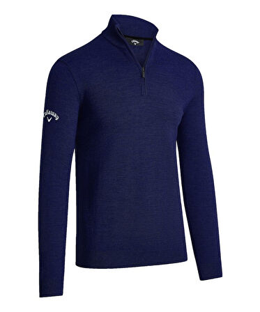 Callaway 1/4 Zip Merino Erkek Yün Karışımlı İnce Kazak