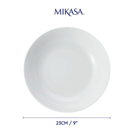 Mikasa MKCHPASTAPK4 Chalk Porselen 4lü 23cm Çukur Tabak Seti