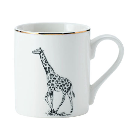 Mikasa MKCANGIRAFFE Fine China 280ml Düz Taraflı Kupa Zürafa