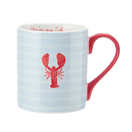 Mikasa MKCANLOBSTER Fine China 280ml Düz Taraflı Kupa Istakoz