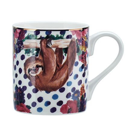 Mikasa MKWILDMUGSLO Wild At Heart Fine China 280ml Kupa Tembel Hayvan