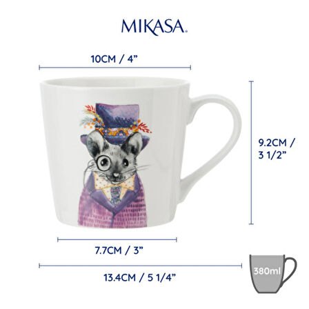 Mikasa MKTIPPMUGMSE Tipperleyhill 380ml Fine China Kupa Fare