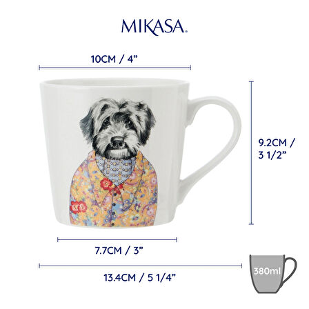 Mikasa MKTIPPMUGCPOO Tipperleyhill 380ml Fine China Kupa Cockapoo