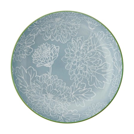 Mikasa MKPBOWLS43 Sırlı Seramik Kase Akdeniz Mavisi Desenli