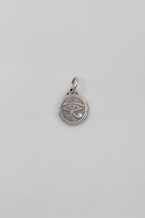 Horus'un Gözü Anahtarlık - Antik Gümüş Kaplama - Kadın Erkek