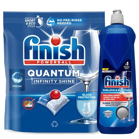 Finish Quantum Infinity Shine 83 + Parlatıcı 800 ml
