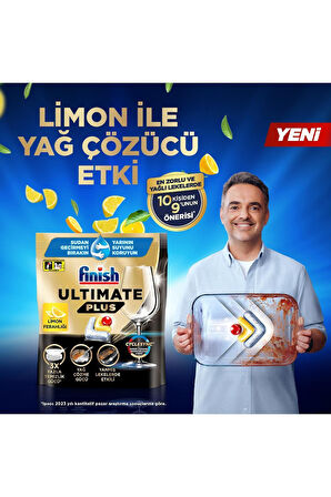 Ultimate Plus Hepsi Bir Arada Bulaşık Makinesi Deterjanı  Kapsül Tablet Limon 105 Adet