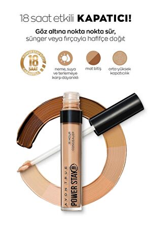 Avon True Power Stay Mat Kapatıcı Golden Medium