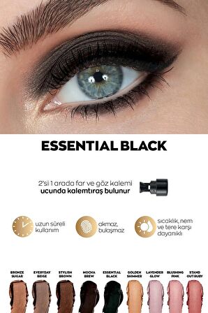 Avon Power Stay Shadow Stick Kalem Far Essential Black