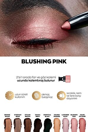 Avon Power Stay Shadow Stick Kalem Far Blushing Pink