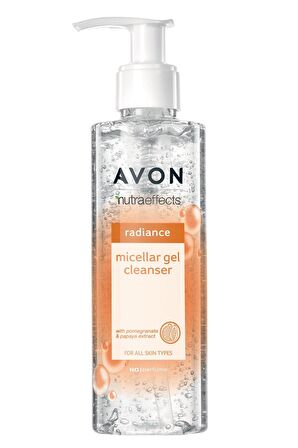 Avon True Radiance Micellar Nar ve Papaya Özlü Jel Temizleyici 195 Ml.