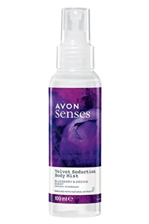 Avon Velvet Seduction Yaban Mersini ve Orkide Kokulu Vücut Spreyi 100 Ml.