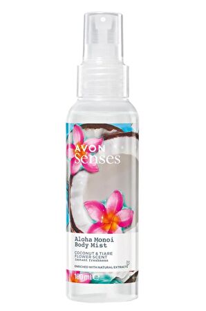 Avon Aloha Monoi Hindistan Cevizi ve Taç Çiçeği Kokulu Vücut Spreyi 100 Ml.