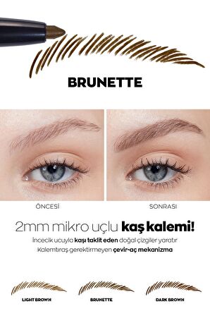 Avon Micro Fine 2mm Uçlu Çevir Aç Kaş Kalemi Brunette
