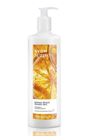 Avon Senses Orange Twist Portakal ve Yasemin Kokulu Duş Jeli 720 Ml.