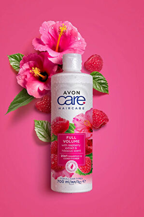 Avon Care Ahududu ve Hibiscus Kokulu Şampuan ve Saç Bakım Kremi 700 Ml.