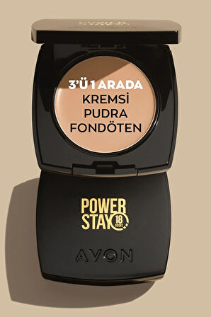 Avon Power Stay Kremsi Pudra Fondöten Light Ivory