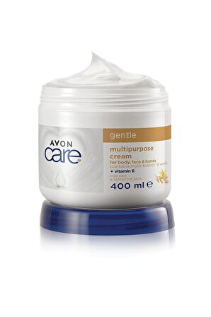 Avon Care Gentle Multi-Biotics & Vanilya Içeren E Vitaminli Kuru Ciltler İçin Çok Amaçlı Krem 400 Ml.