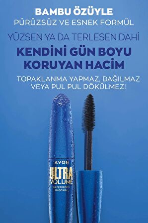 Avon Ultra Volume Suya Dayanıklı Maskara Blackest Black