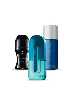 Full Speed Surfer 75 Ml Erkek Parfüm + Full Speed Surfer Deodorant 150 Ml+ Full Speed Roll-on