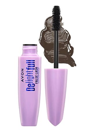 Avon Delightful False Lash Suya Dayanıklı Maskara 10 Ml. Lava Brown