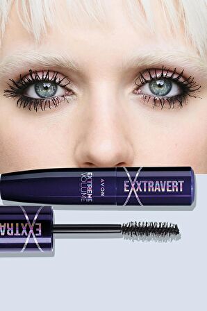 Avon Exxtravert Ekstra Hacim Veren Maskara 9 Ml. Blackest Black