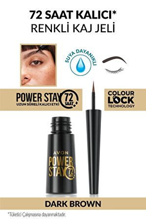 Avon Power Stay 72 Saat Kalıcı Renkli Kaş Jeli Dark Brown