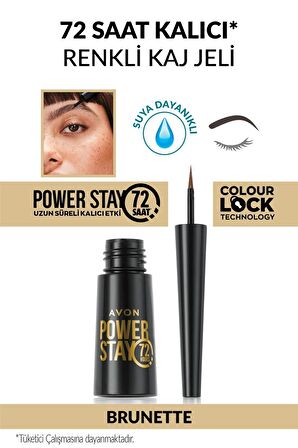 Avon Power Stay 72 Saat Kalıcı Renkli Kaş Jeli Brunette 