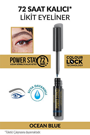 Avon Power Stay Uzun Süre Kalıcı Likit Eyeliner- Ocean Blue