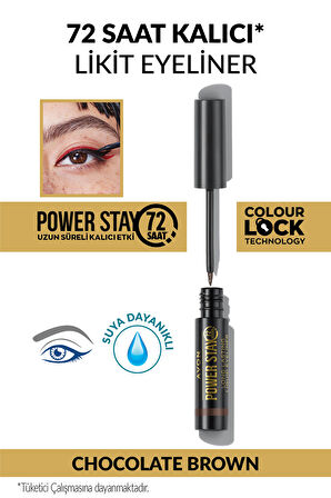 Avon Power Stay Uzun Süre Kalıcı Likit Eyeliner- Chocolate Brown