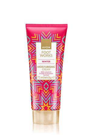 Avon Foot Work Winter Portakal ve Tarçın Kokulu E Vitaminli Nemlendirici Ayak Kremi 75 Ml.