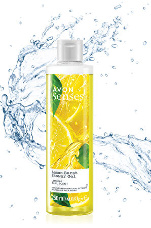 Avon Senses Lemon Burst Limon ve Reyhan Kokulu Duş Jeli 250 Ml.